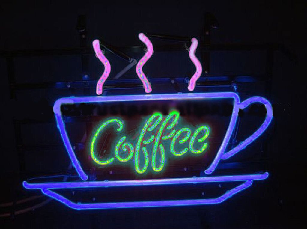 Coffee Cup Hot Neon Sign